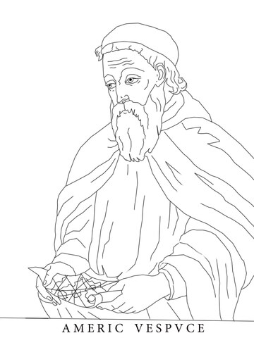 Amerigo Vespucci Coloring Page